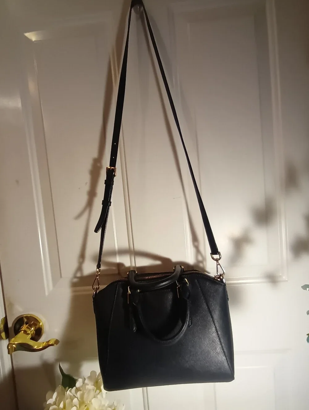 Michael Kors Dual Handbag Crossbody With Gold Hardware